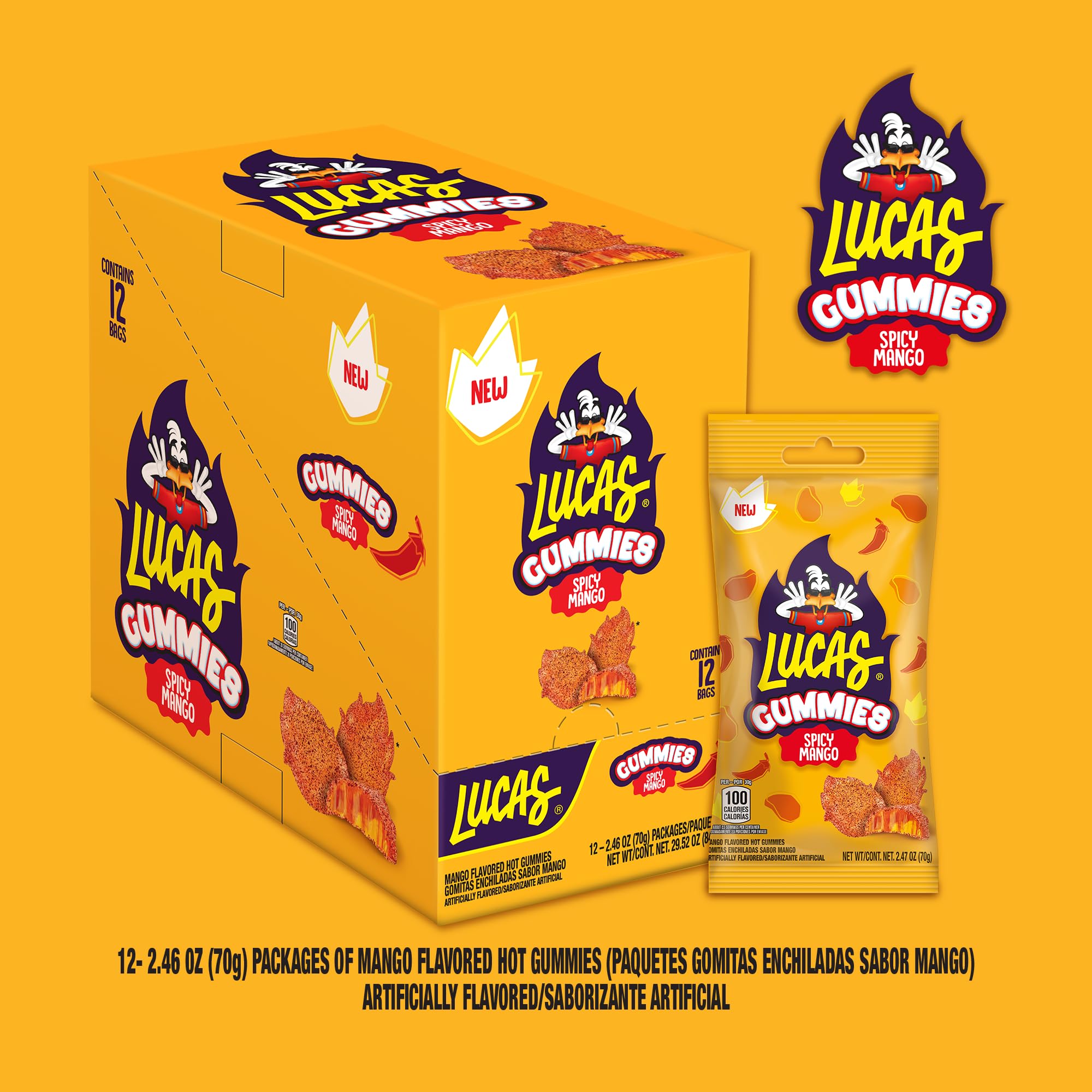Lucas gomitas mango en un plato listos para servir y sorprender invitados