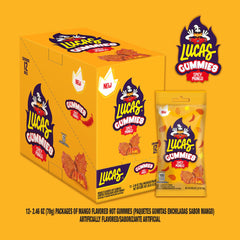 Lucas gomitas mango en un plato listos para servir y sorprender invitados