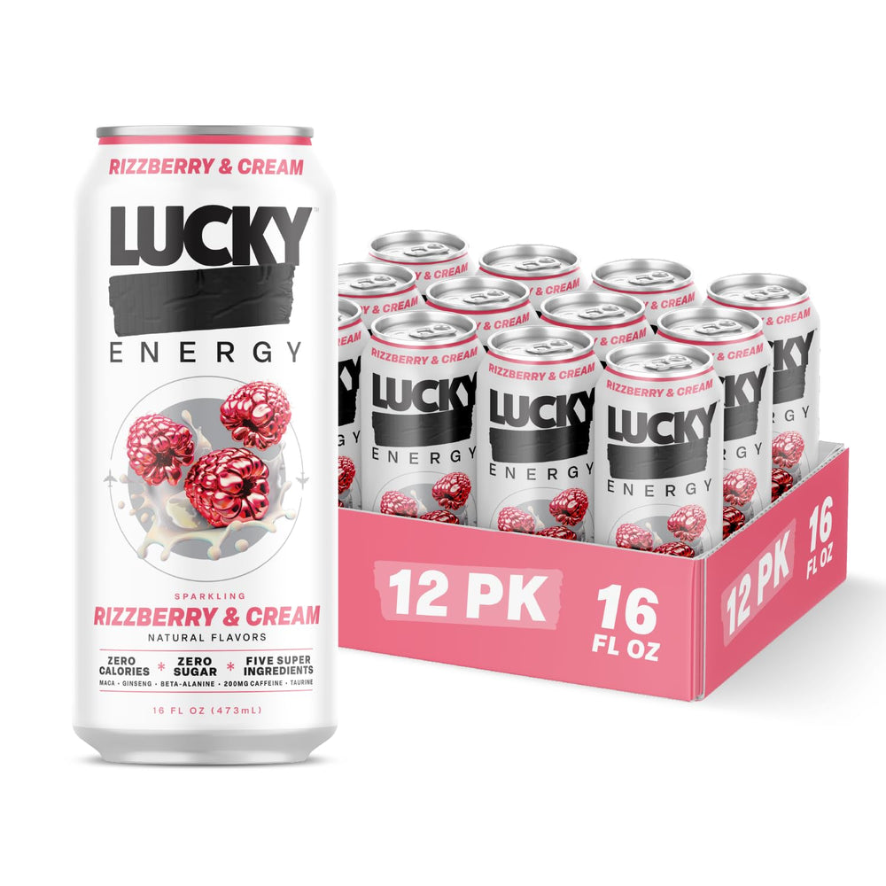 Lucky Energy lata frontal del pack mostrando diseño y sabor