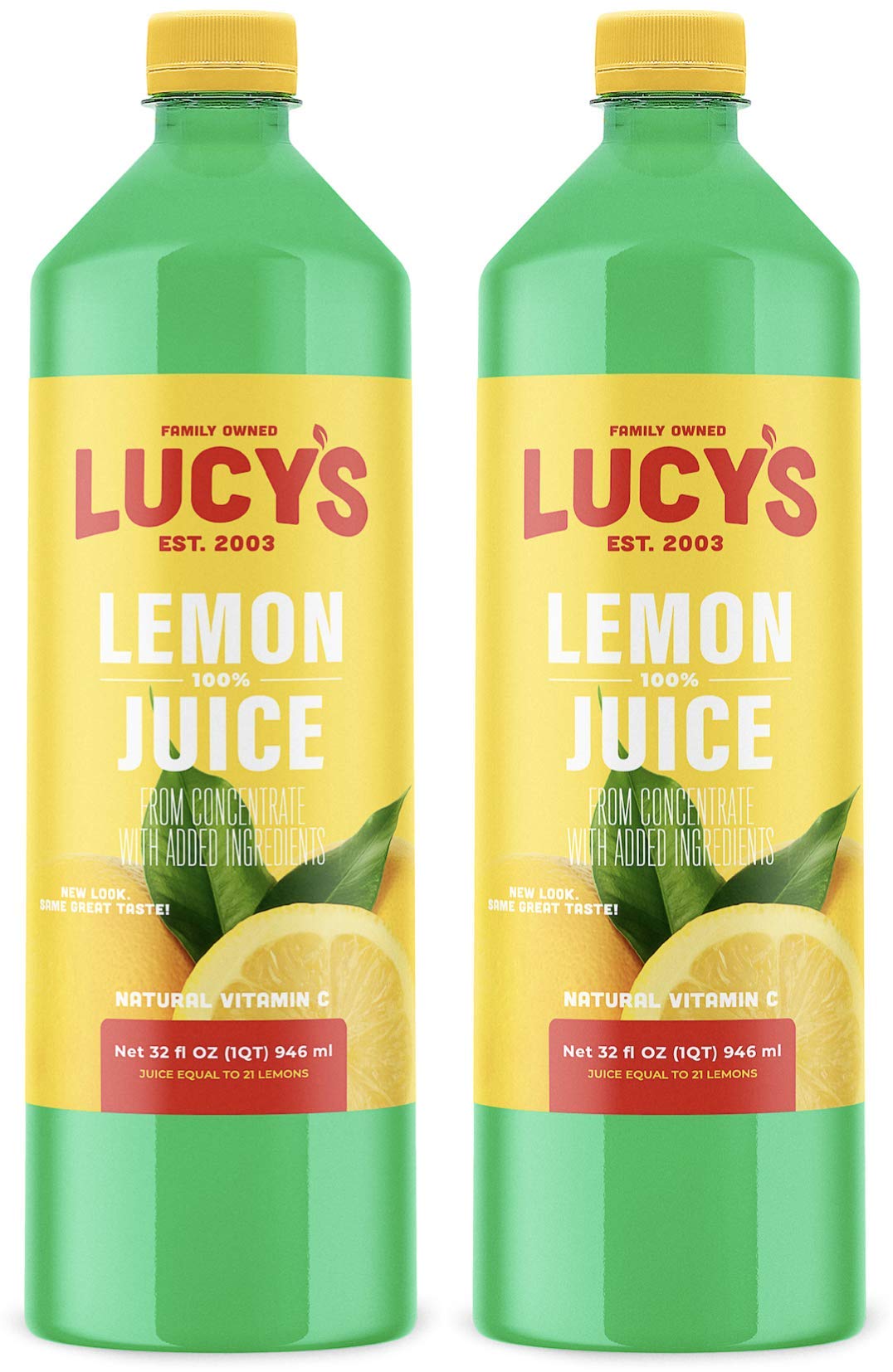 Lucy’s botella frontal pack de 2 mostrando presentación y beneficios prácticos