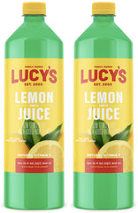 Lucy’s botella frontal pack de 2 mostrando presentación y beneficios prácticos