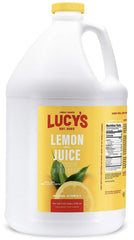 Lucy’s galón visto de frente con etiqueta clara y tamaño familiar