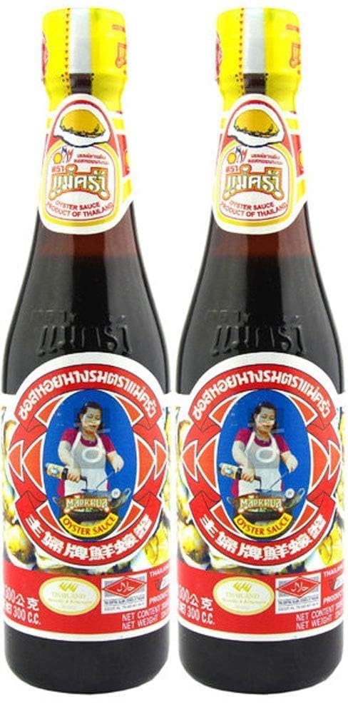 Maekrua botella frente con etiqueta clara, ayuda a identificar producto