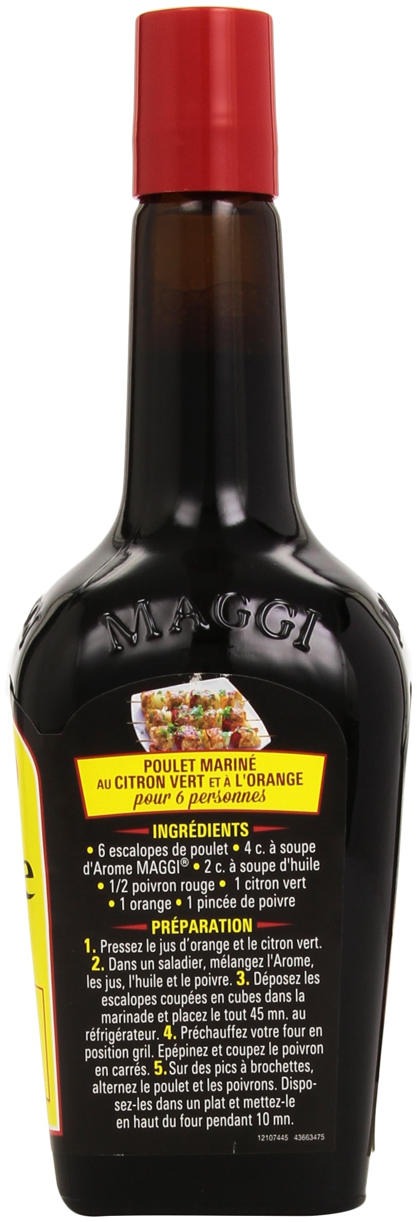 Maggi comparación de tamaño en mano para visualizar capacidad