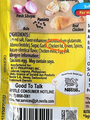 Maggi Magic Sarap primer plano de sobre y textura para ver etiqueta y dosificación