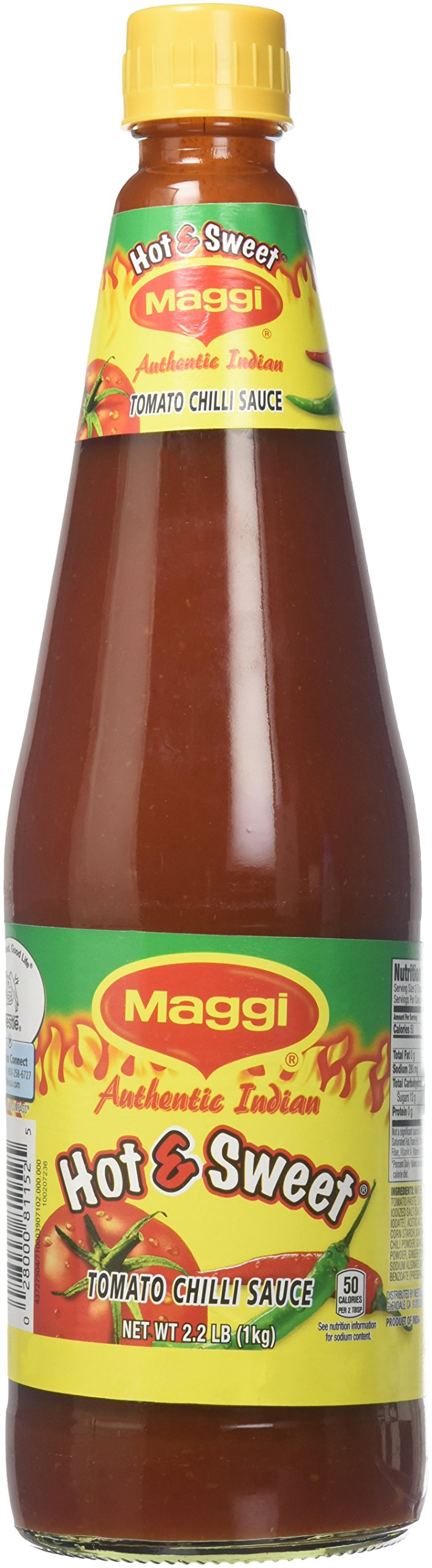 Maggi vista frontal del envase grande que facilita uso frecuente