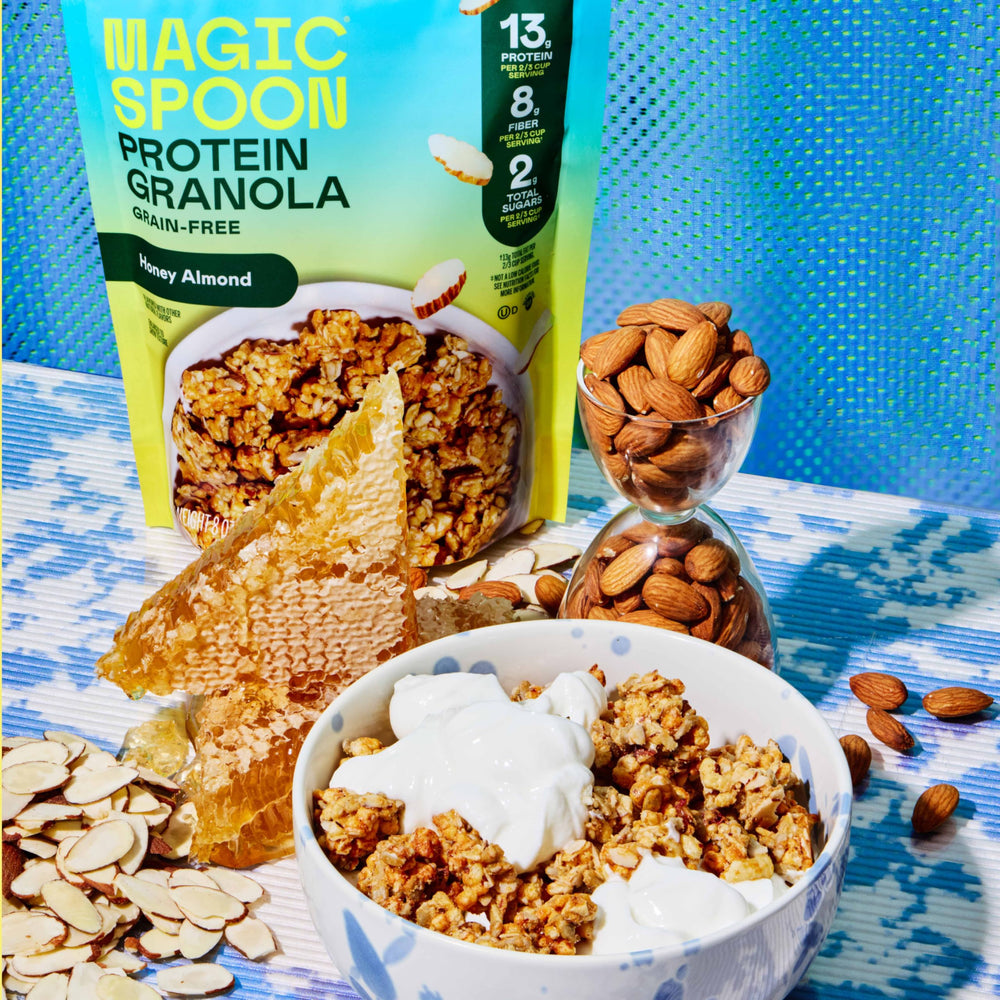 Magic Spoon cuatro sabores dispuestos para comparar opciones y elegir