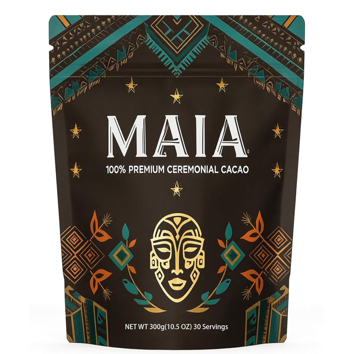 MAIA CEREMONIAL frente del envase mostrando sello orgánico y pureza
