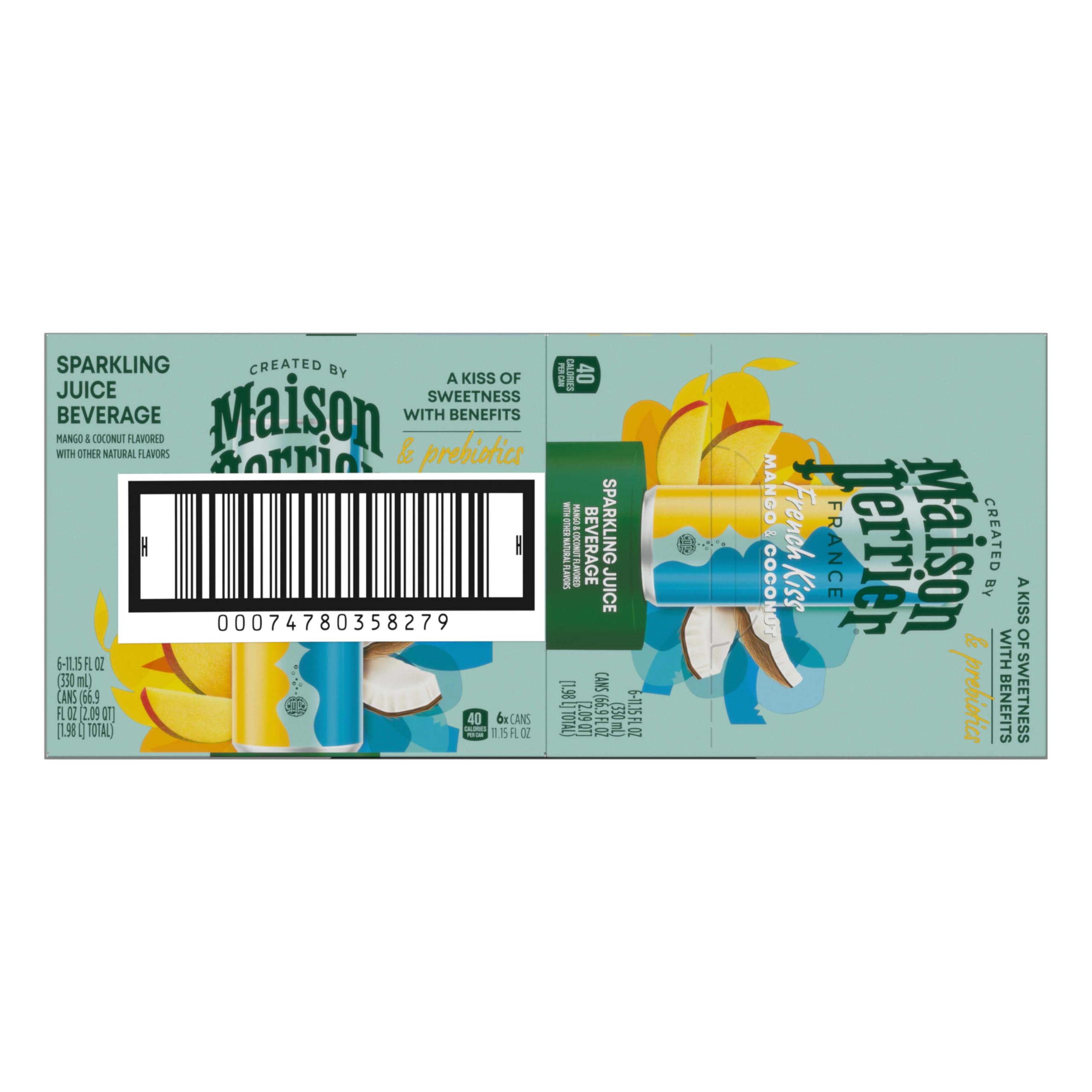Maison Perrier caja de latas en presentación lista para regalar o almacenar
