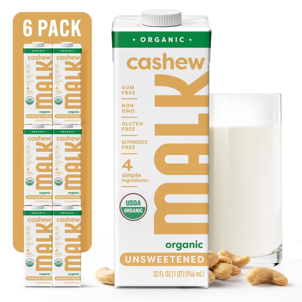 MALK frente pack de 6 envases 32oz mostrando diseño limpio y práctico
