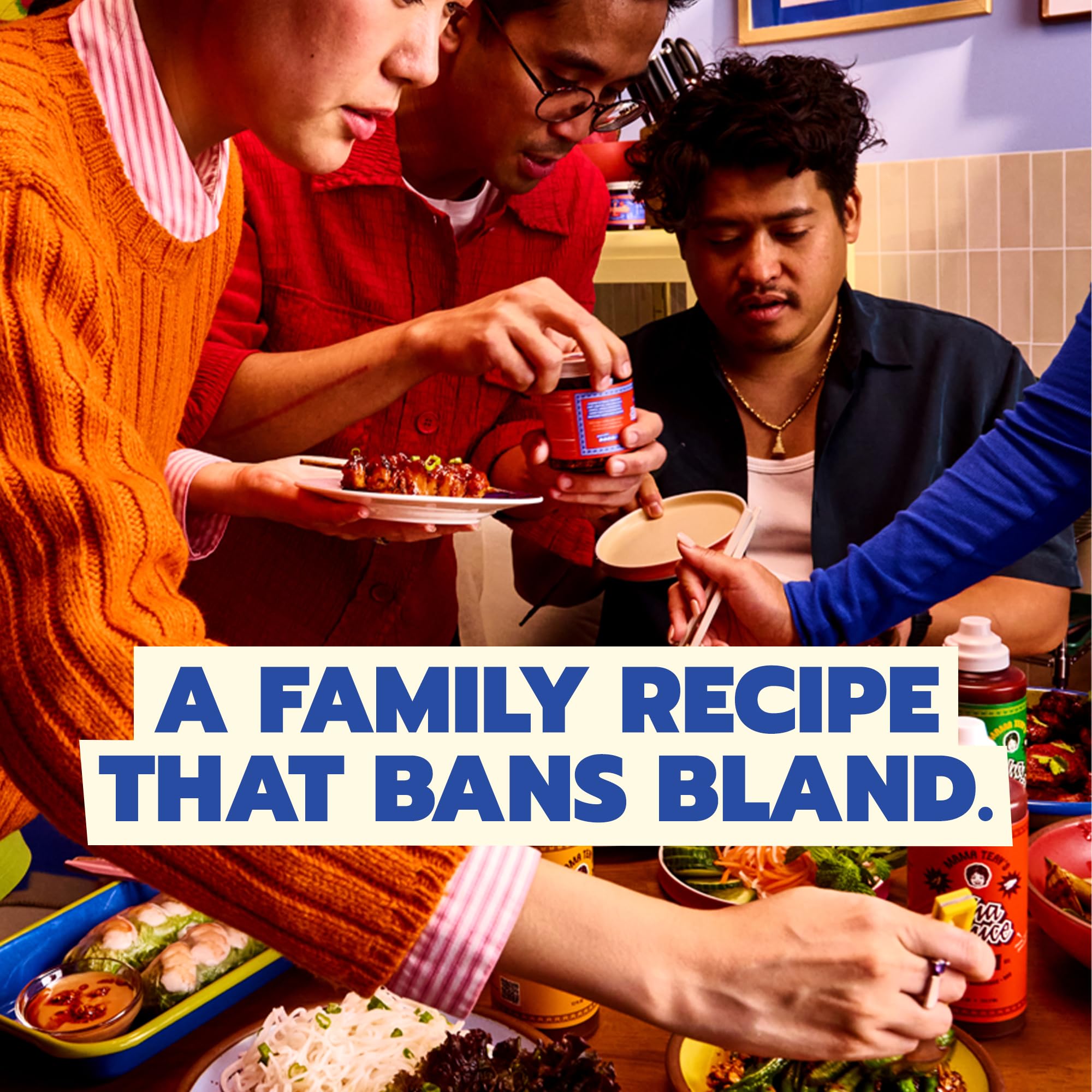 Mama Teav's frasco en cocina mostrando uso cotidiano y versatilidad