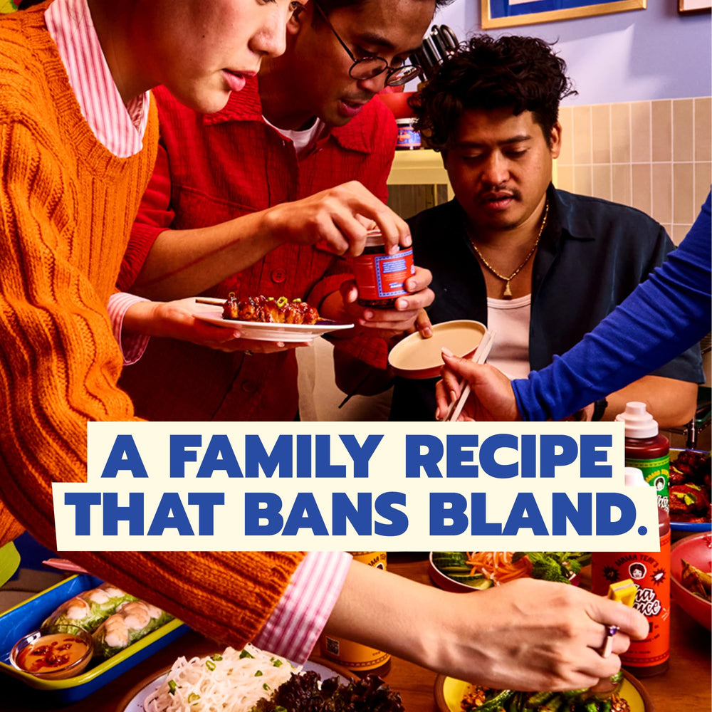 Mama Teav's frasco en cocina mostrando uso cotidiano y versatilidad