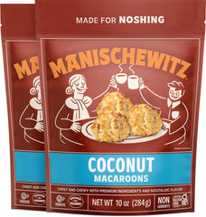 Manischewitz paquete frontal mostrando diseño y certificaciones, facilita elección informada