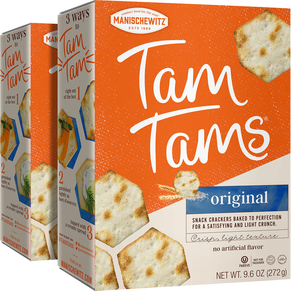 Manischewitz paquete frontal mostrando diseño y cantidad, ideal para identificar producto