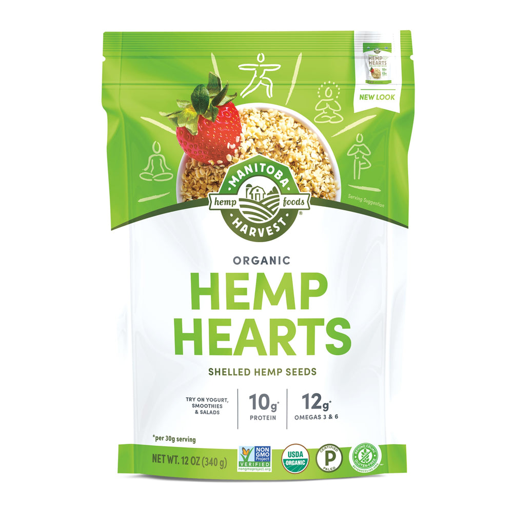 Manitoba Harvest envase frontal de Hemp Hearts listo para uso