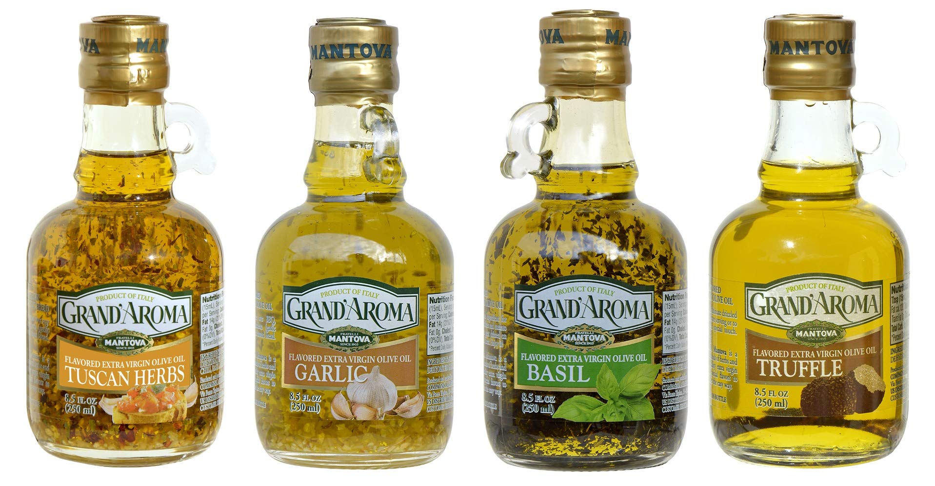 Primer plano etiqueta Mantova en botella de vidrio que destaca calidad italiana