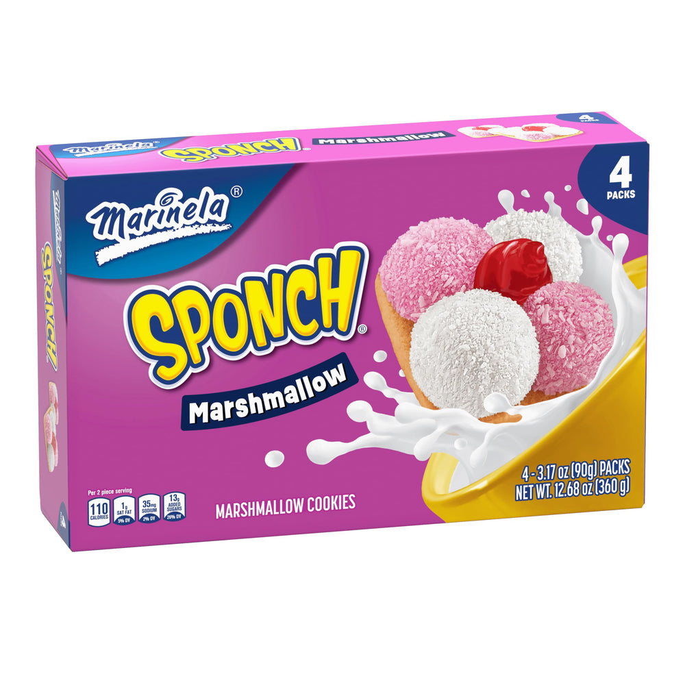 Marinela empaque frontal mostrando 3 paquetes y 12 galletas, práctico para compartir