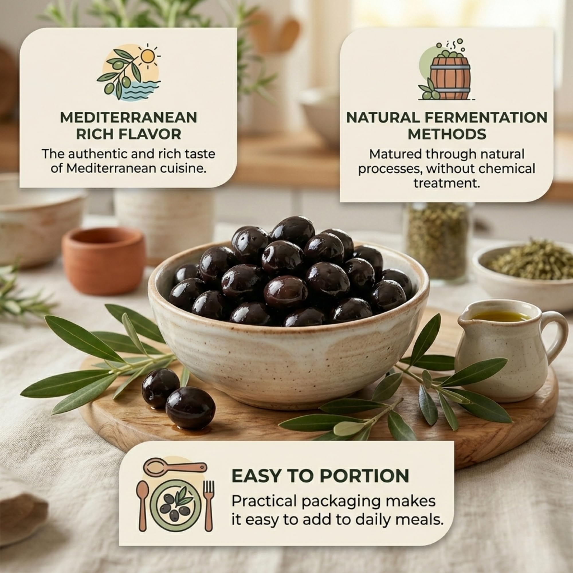 Marmarabirlik comparación de tamaño de aceitunas para elegir según uso culinario