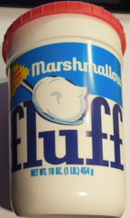 Marshmallow Fluff frasco frontal mostrando etiqueta y capacidad útil