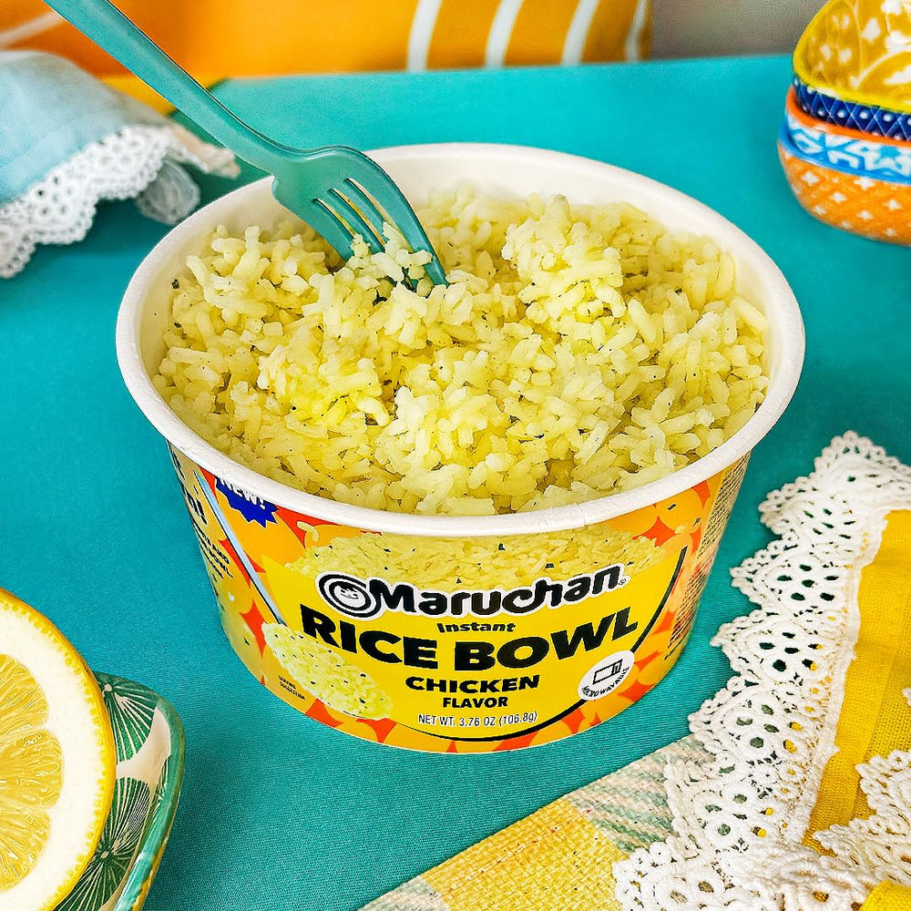 Maruchan bowl comparación de tamaño ideal para porciones individuales