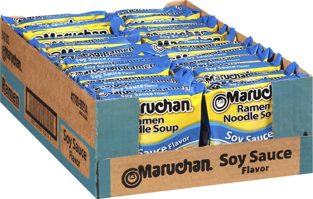 Maruchan imagen frontal del paquete mostrando marca y sabor soja
