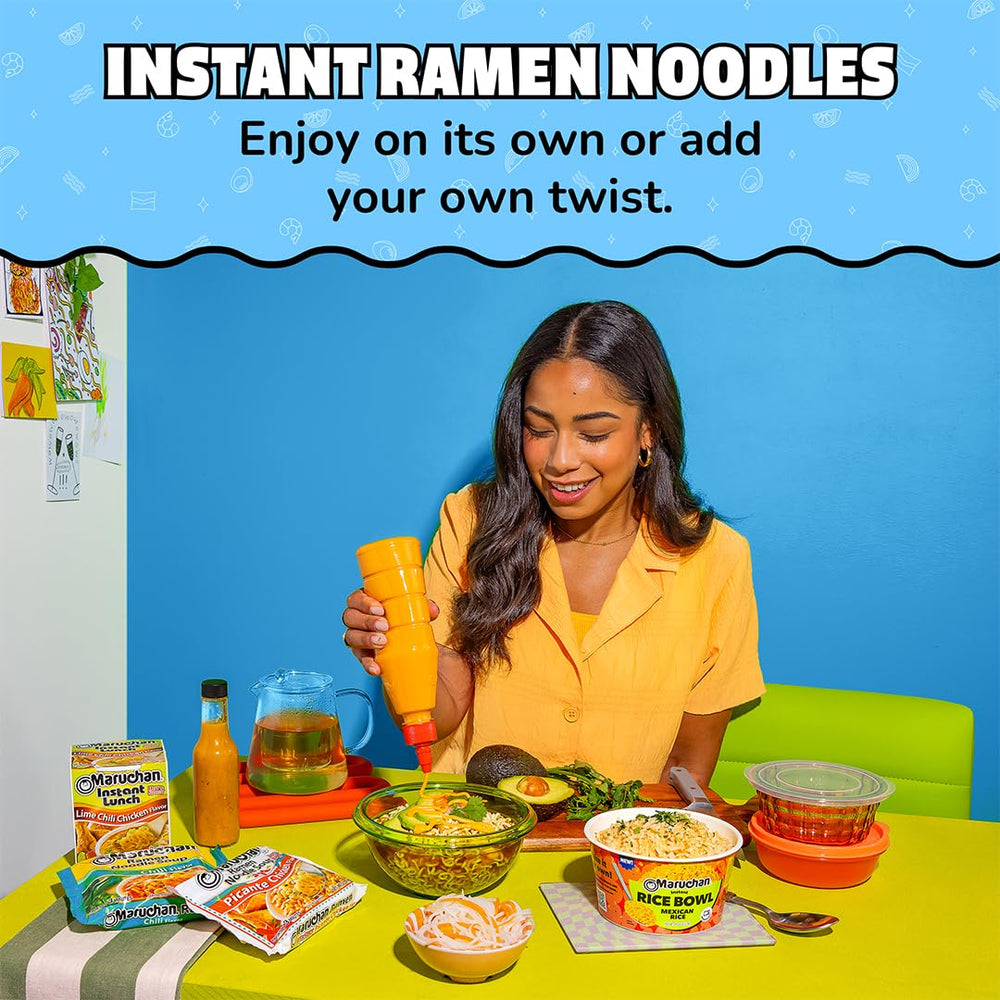Maruchan preparación en olla burbujeante, cocción en 3 minutos para comidas exprés