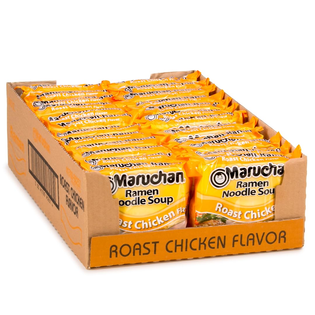 Maruchan paquete frontal con diseño claro y conveniencia