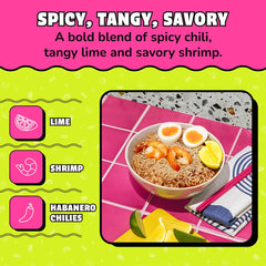 Maruchan sobre de condimentos abierto, sabor cítrico y picante concentrado