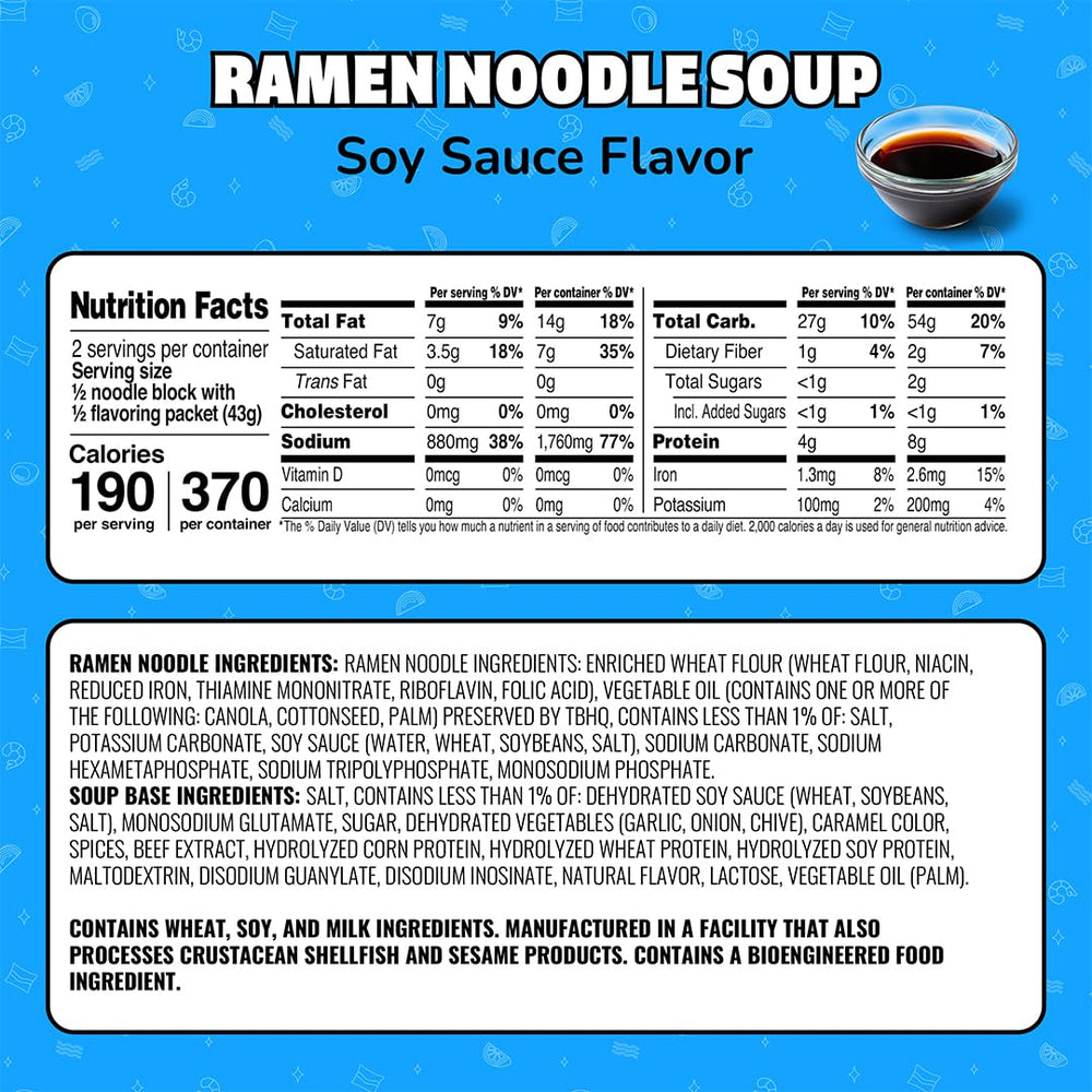 Maruchan sobre de condimento abierto mostrando la mezcla y sabor