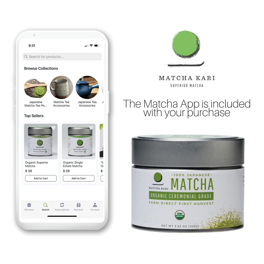 Matcha Kari usado en repostería fina, color y aroma intensifican postres