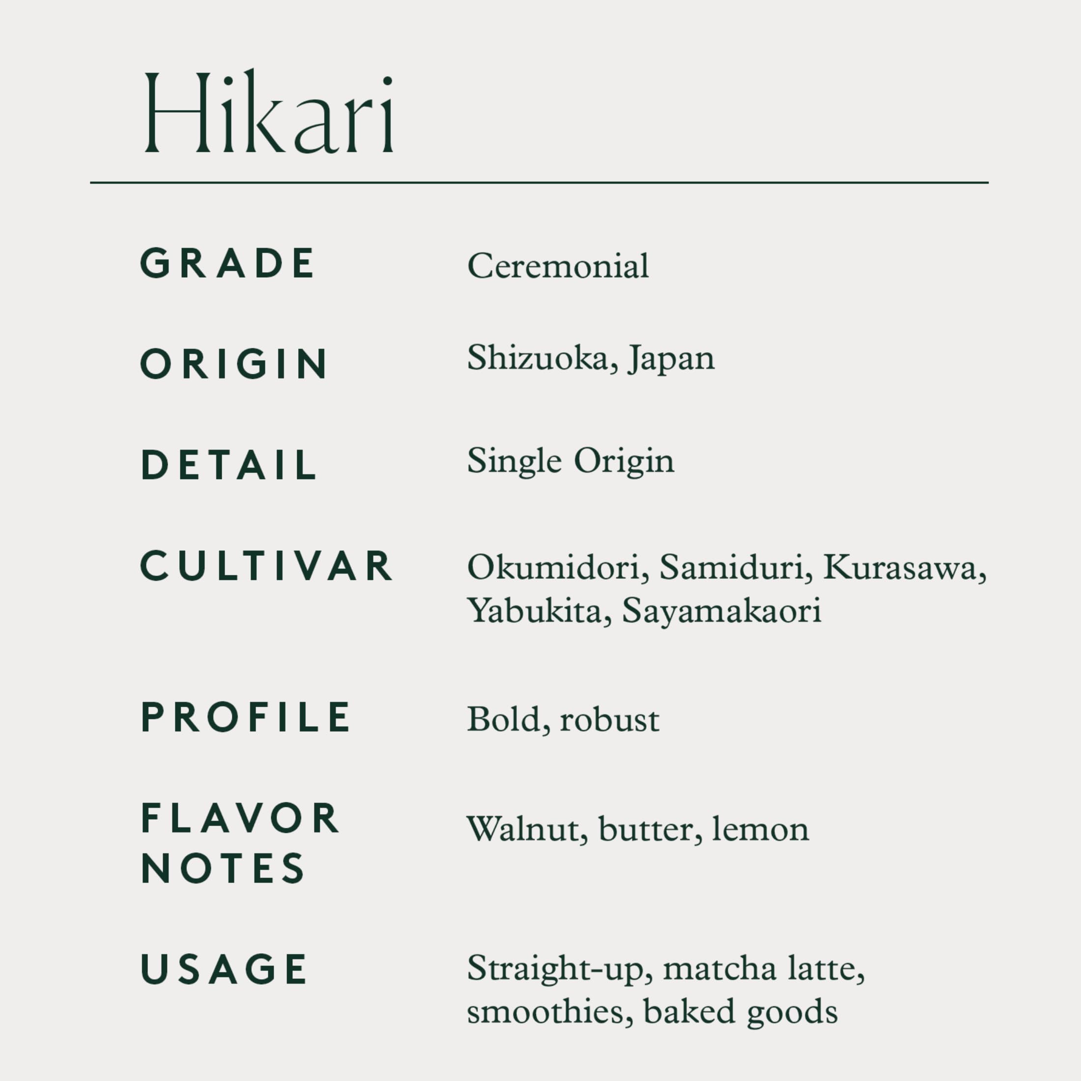 Matchaful Hikari polvo fino en detalle que resalta textura sedosa y frescura