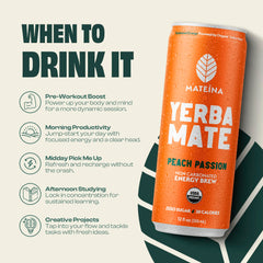Mateina vertido en vaso mostrando color y refresco natural en frío