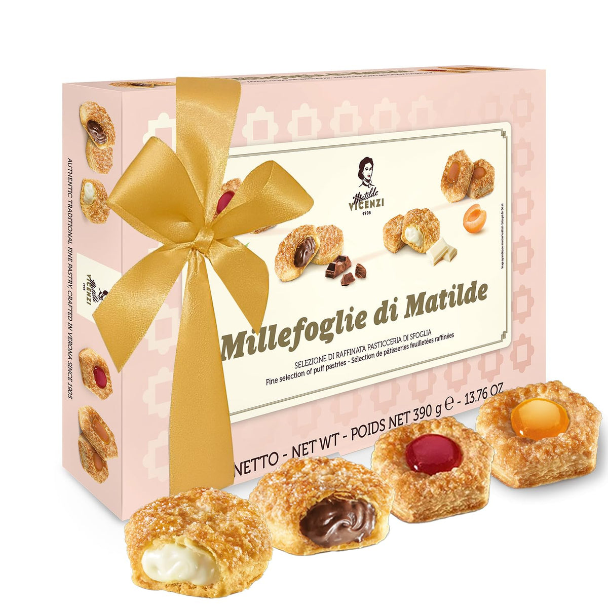 Matilde Vicenzi caja frontal elegante, ideal para regalo