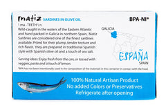 Matiz textura con piel y espina visible, conserva sabor y estructura natural