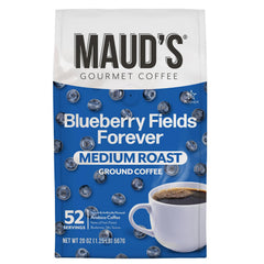 MAUD'S bolsa frontal 20oz mostrando la marca y beneficio de aroma afrutado