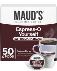 MAUD'S caja de 50 cápsulas vista frontal, conveniencia y valor