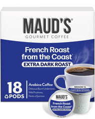 Maud's caja frontal mostrando 18 cápsulas y diseño atractivo