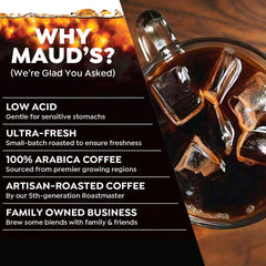 MAUD'S cápsula insertada en cafetera de un solo servicio, preparación rápida