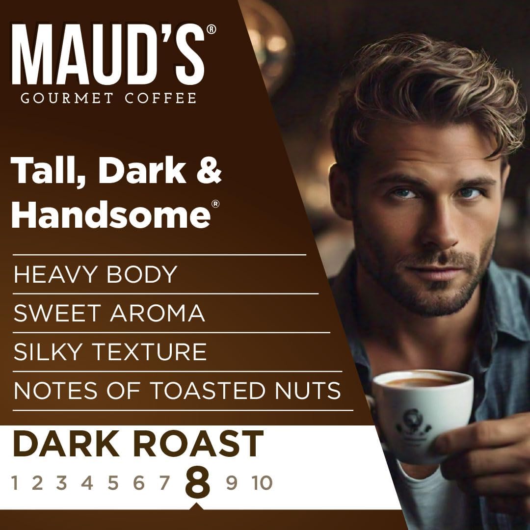 Maud's cápsulas servidas en taza espresso con crema intensa