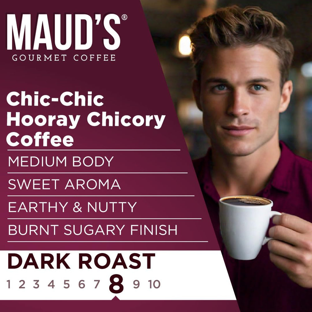 MAUD'S cápsula insertada en cafetera para preparación rápida y sin complicaciones