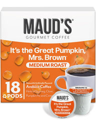 MAUD'S frontal del pack de cápsulas Pumpkin Spice mostrando diseño y cantidad