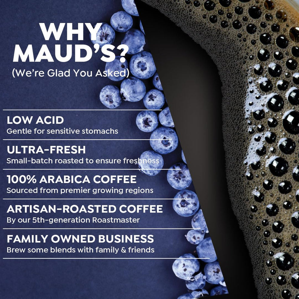 MAUD'S bolsa junto a manos para comparar tamaño y porción familiar