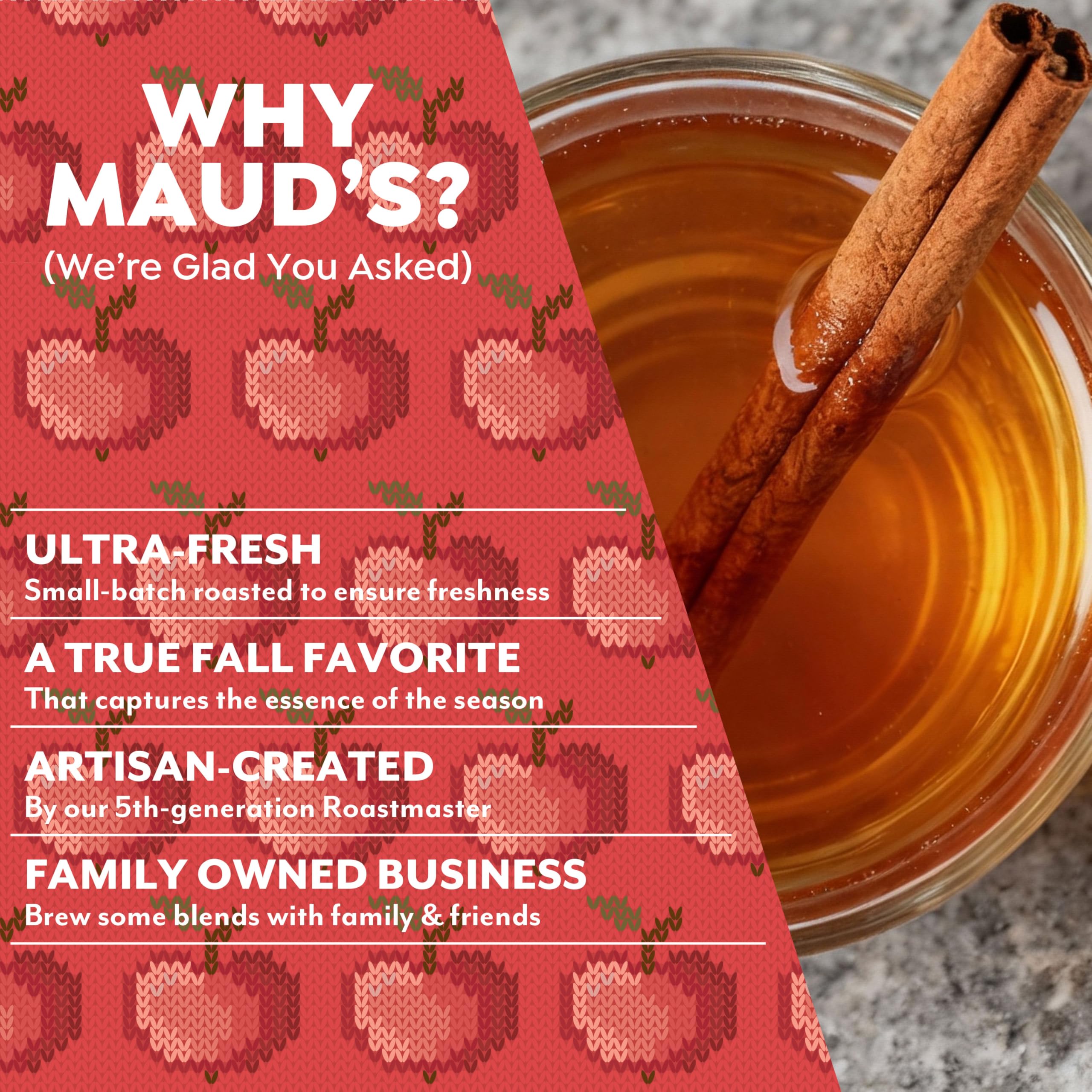 MAUD'S etiqueta con iconos sostenibles que destaca producción responsable