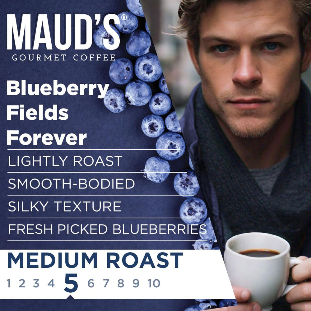 Maud's taza recién servida desde cápsula con vapor, beneficio aroma tentador