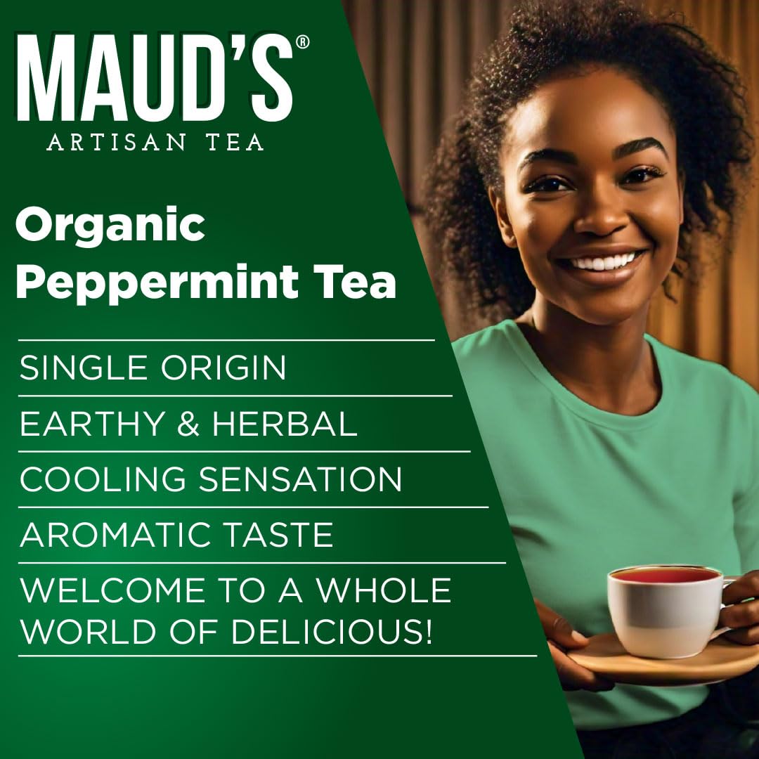 MAUD'S taza de té de menta preparada, aroma revitalizante listo para beber