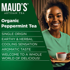 MAUD'S taza de té de menta preparada, aroma revitalizante listo para beber