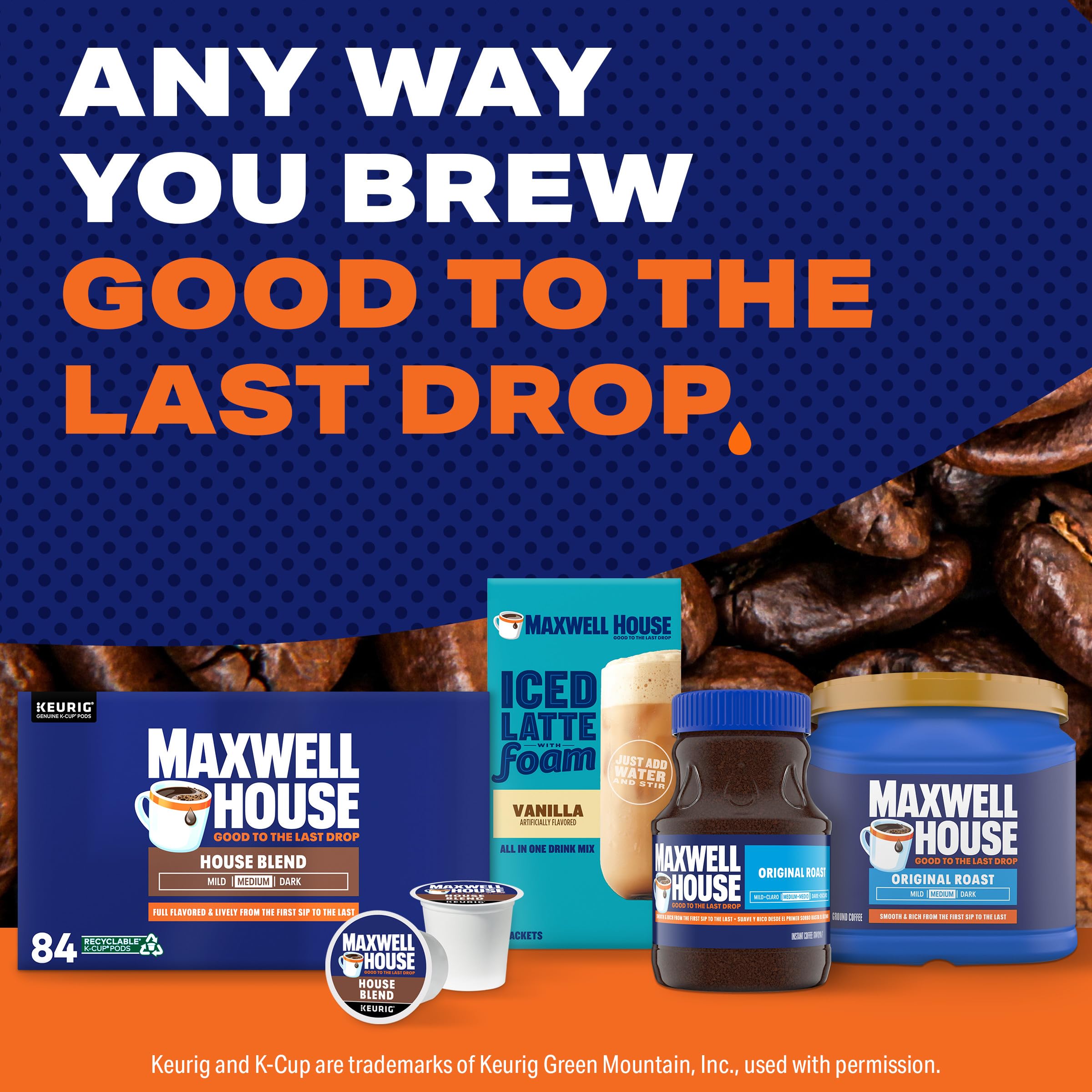 Maxwell House escena de oficina con taza trasmitiendo energía