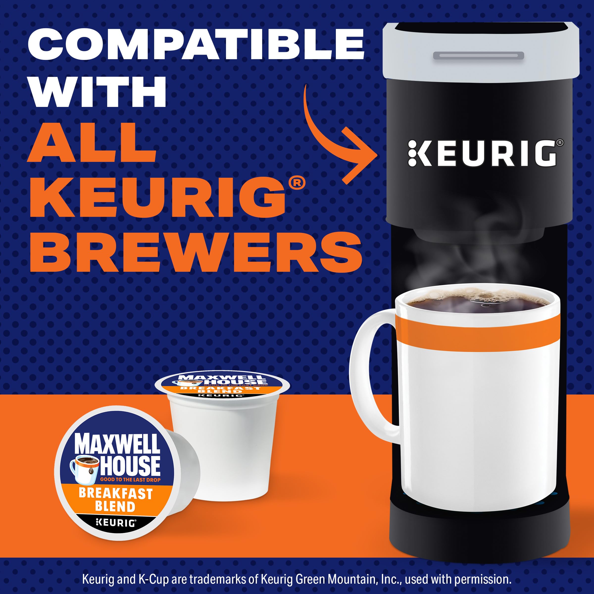 Maxwell House caja abierta con cápsulas visibles para almacenamiento y acceso rápido