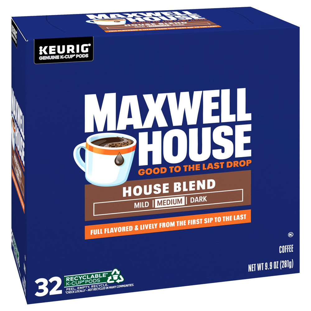 MAXWELL HOUSE detalle de una cápsula K-Cup® que facilita la preparación rápida
