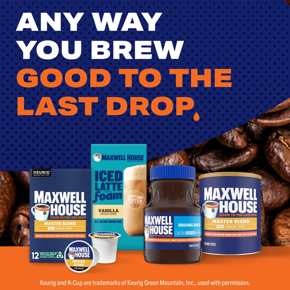 MAXWELL HOUSE cierre resellable destacando conservación del aroma